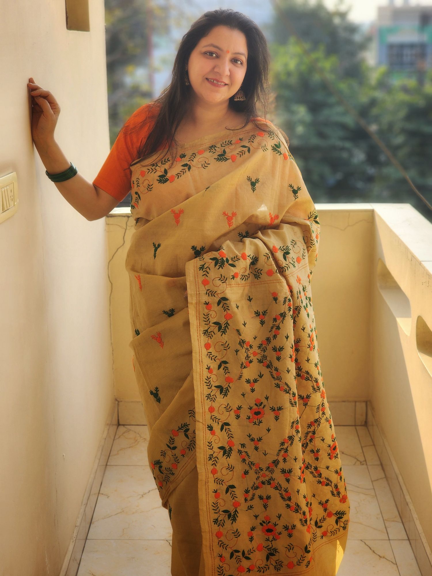 Cotton saree