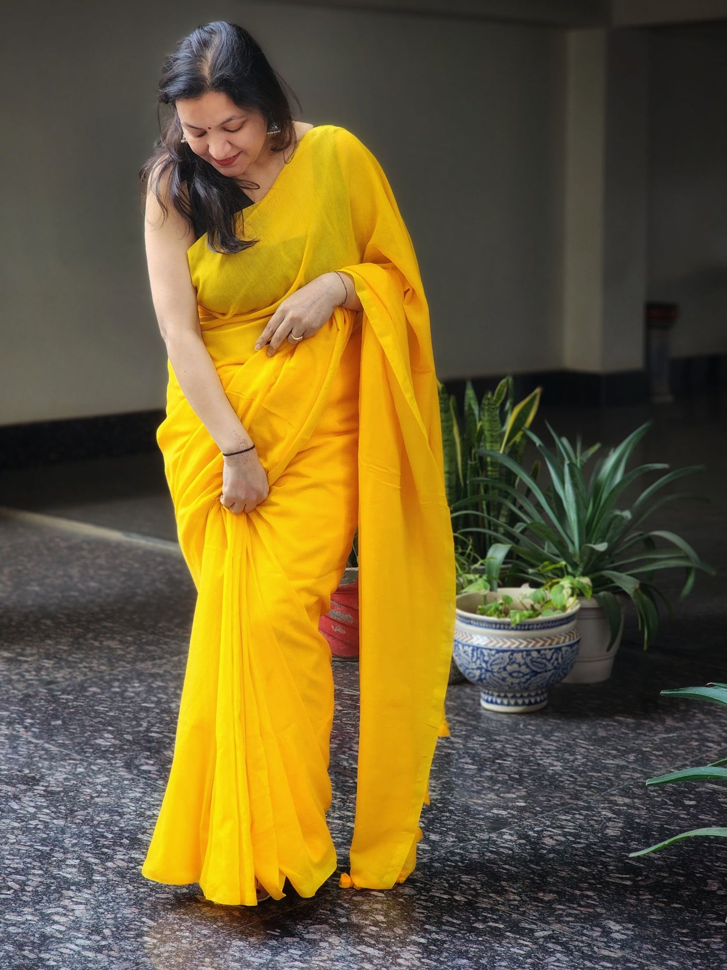 Cotton saree