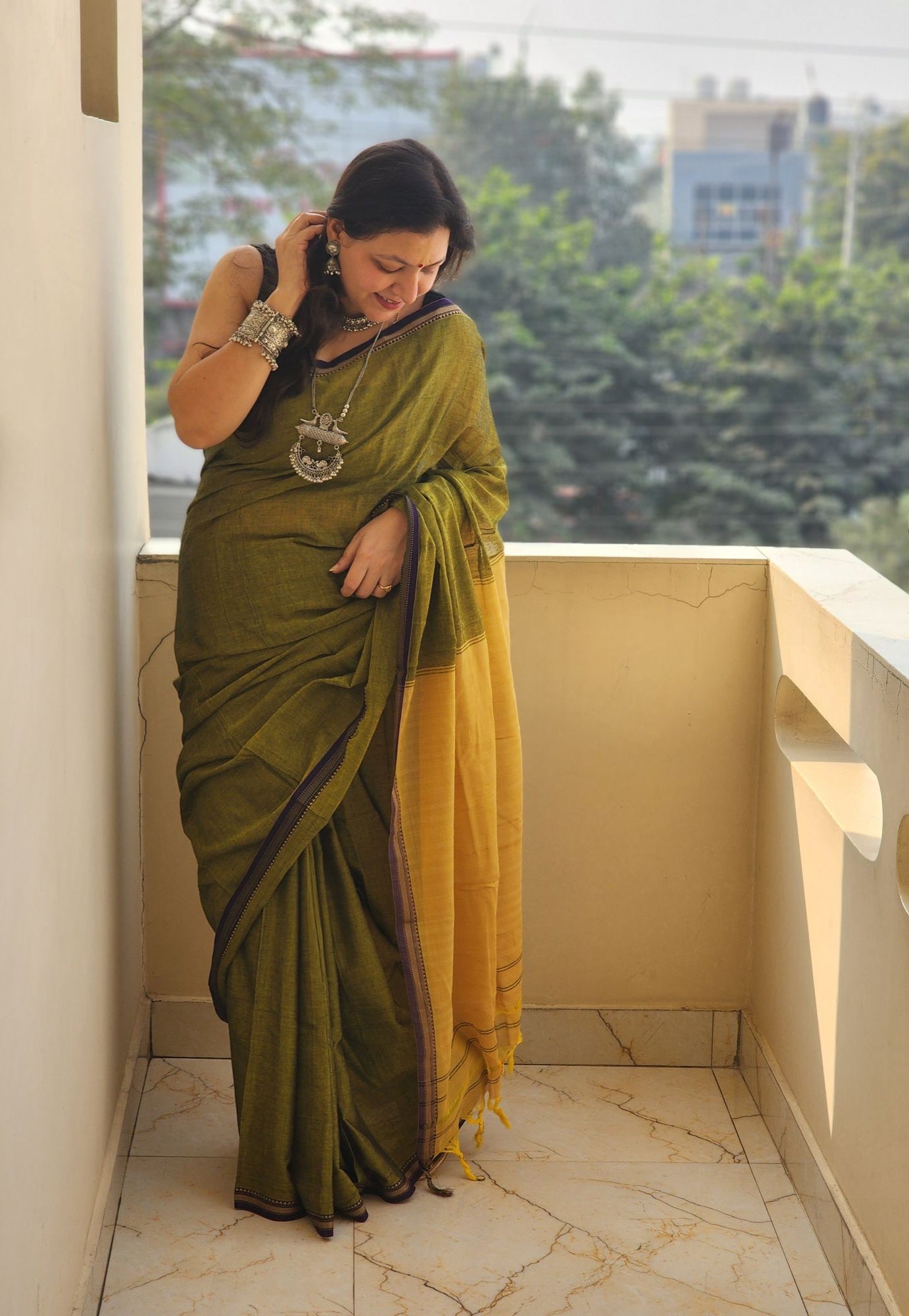 Cotton saree